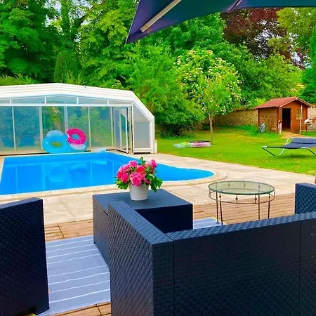 شقة Chez Lilly & Cie 10 A 12 Personnes Avec Sauna Et Piscine